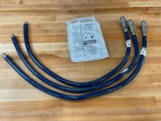 T&S WATER HOSES WITH QUICK DISCONNECTS - LOT OF 3