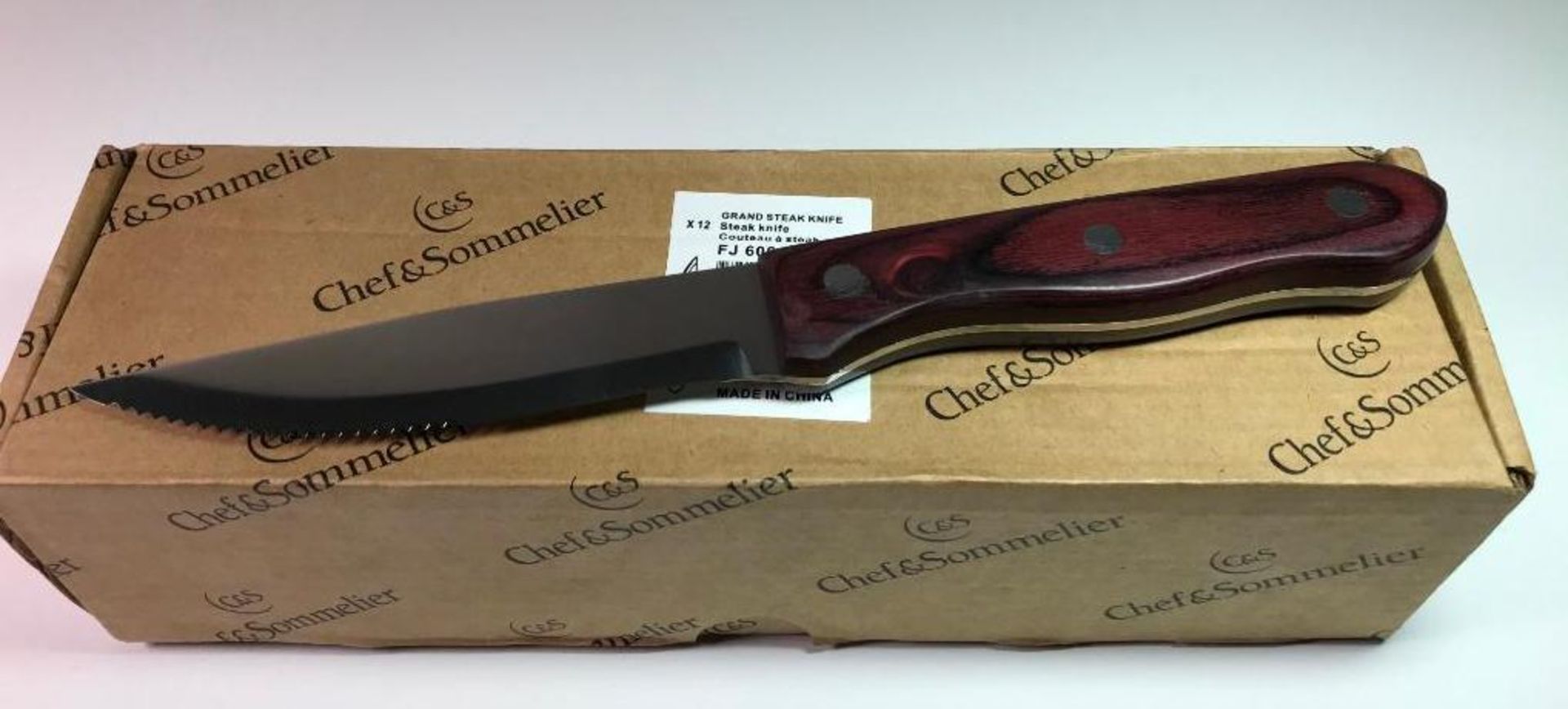 CHEF & SOMMELIER FJ606 GRAND 9" STEAK KNIFE - 12/CASE - NEW - Image 6 of 8