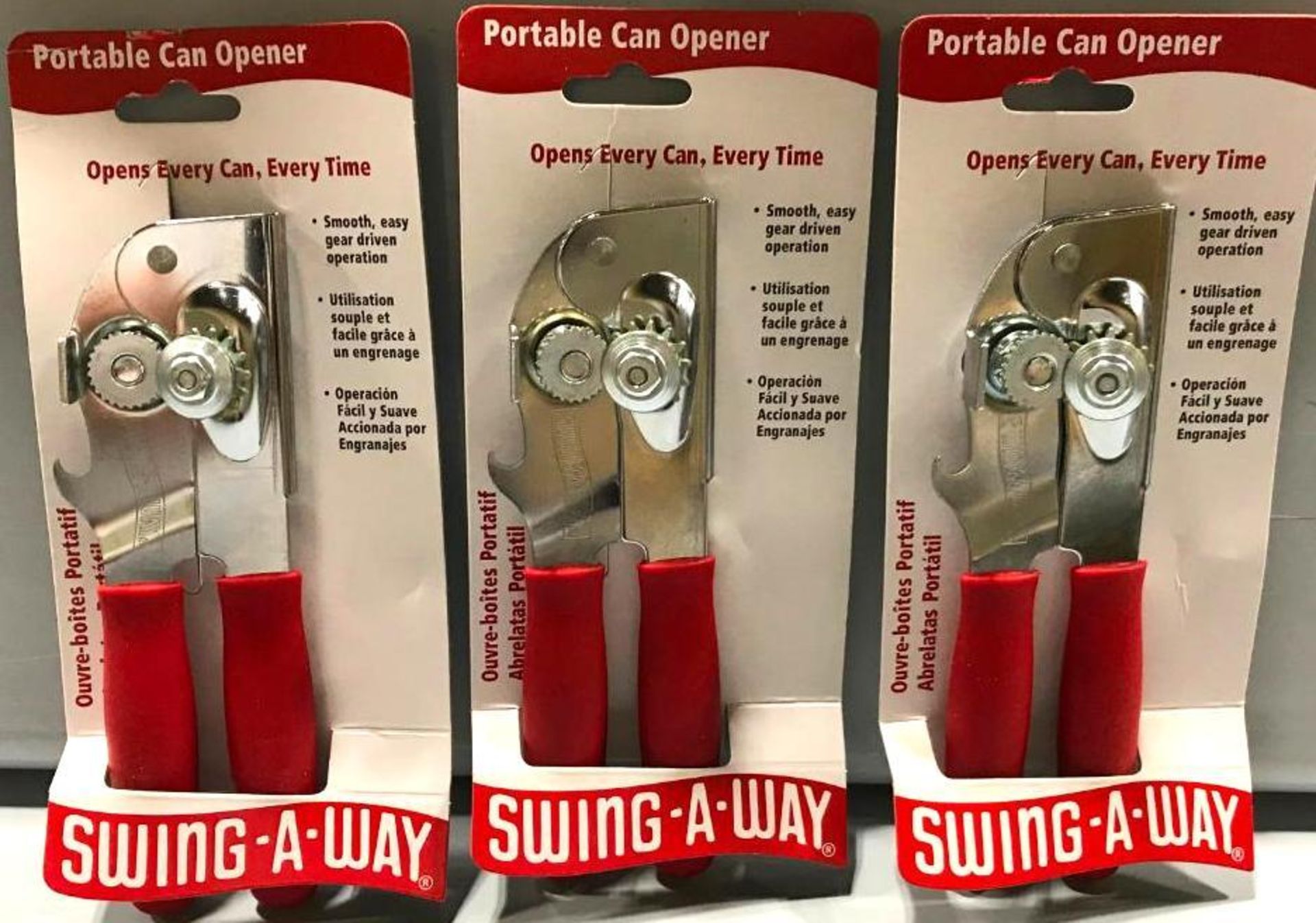 RED SWING-A-WAY PORTABLE CAN OPENERS, FOCUS 407RD - LOT OF 3 - NEW - Image 2 of 2