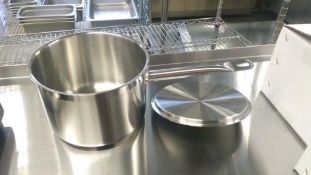 4.5QT HEAVY DUTY STAINLESS SAUCE PAN INDUCTION CAPABLE, JR 47642 - NEW