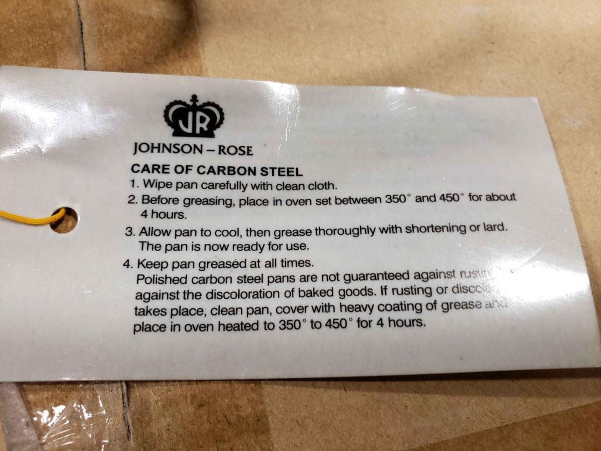 18 X 22 X 3.5" STRAPPED STEEL ROAST PAN, JOHNSON-ROSE 3774 - NEW - Image 3 of 5