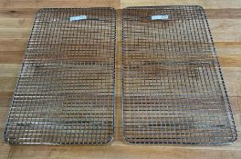 18" X 10" FOOTED COOLING/STEAM RACKS - LOT OF 2