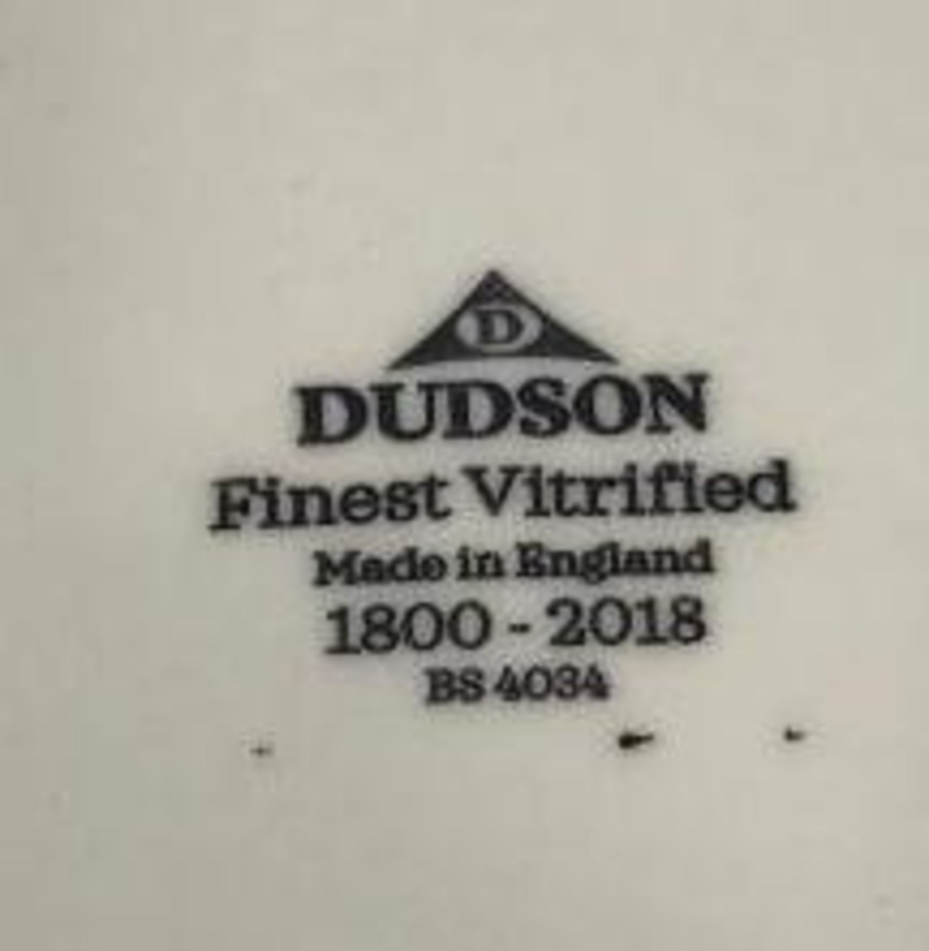 DUDSON CONCRETE PLATE 8 7/8" - 12/CASE, MADE IN ENGLAND - Image 3 of 4