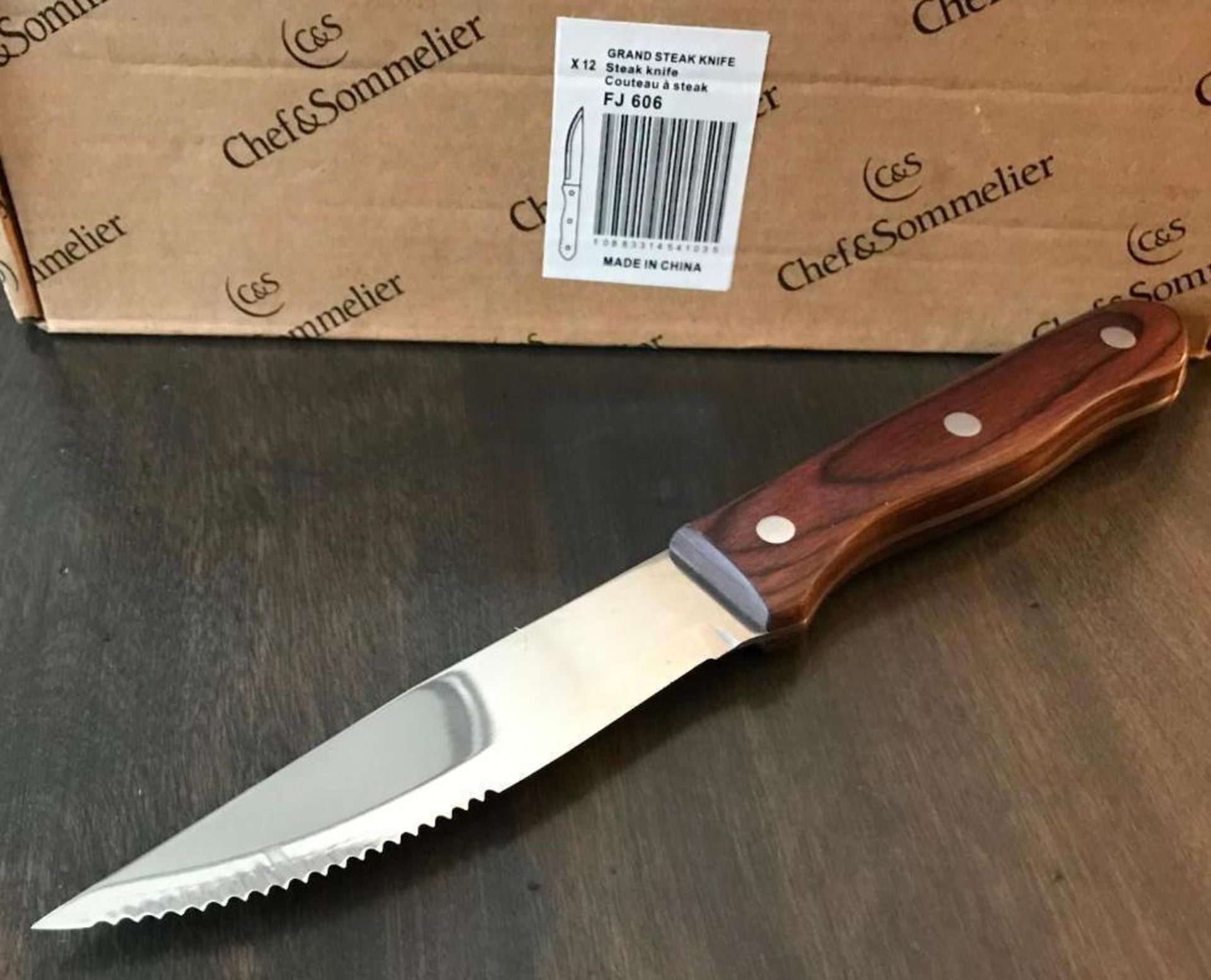 CHEF & SOMMELIER FJ606 GRAND 9" STEAK KNIFE - 12/CASE - NEW