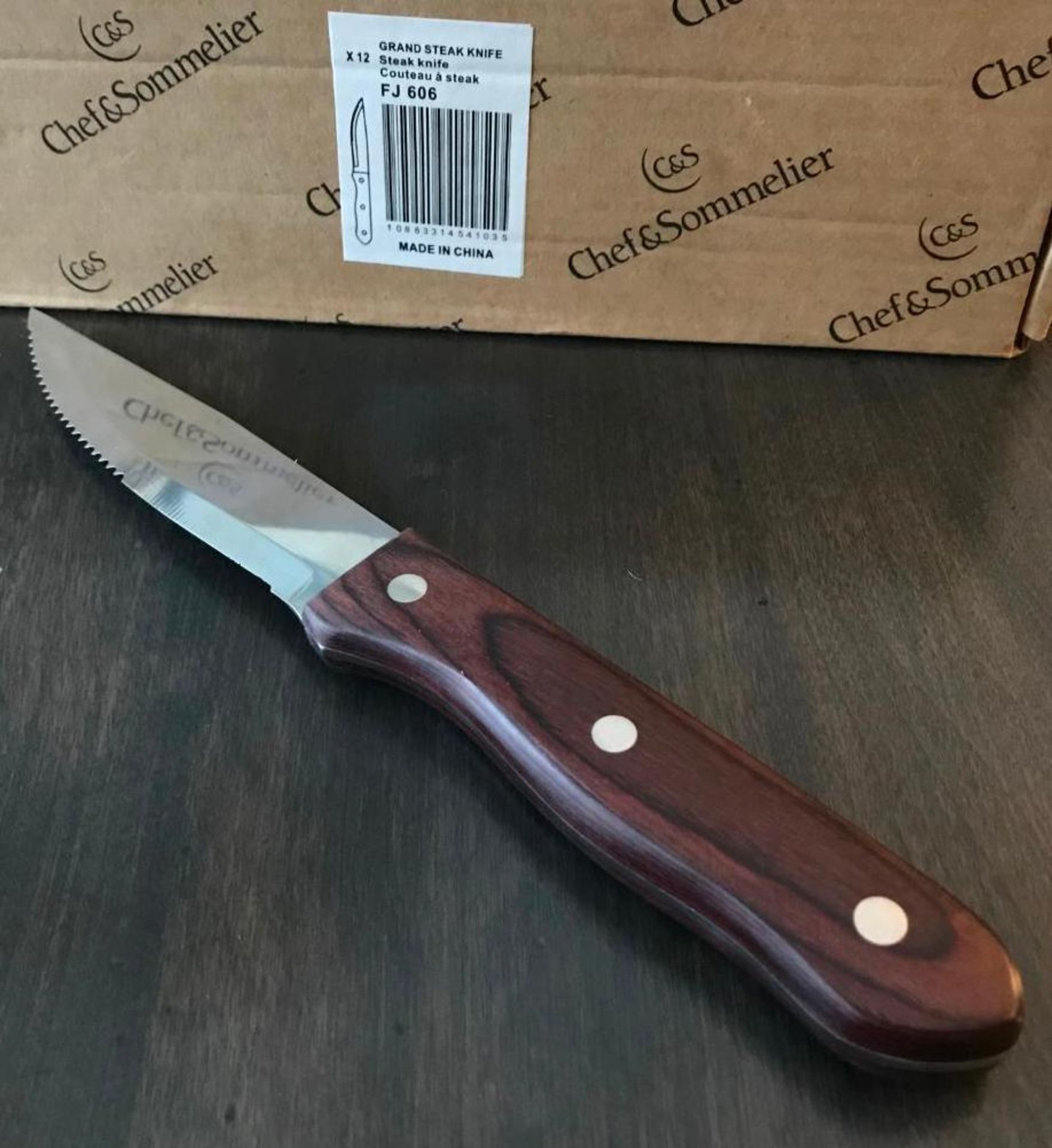 CHEF & SOMMELIER FJ606 GRAND 9" STEAK KNIFE - 12/CASE - NEW - Image 2 of 8
