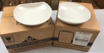 2 CASES OF DUDSON GEOMETRIX D BOWL 7.25" - 8/CASE, MADE IN ENGLAND