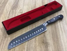 8" SANTOKU KNIFE W/FORGED G-EDGE BLADE, OMCAN 17892 - NEW
