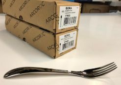 BORA 7" DESSERT FORK - LOT OF 24 - NEW