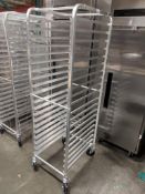 20 TIER HEAVY DUTY ALUMINUM BUN PAN RACK WITH 3" BOTTOM LOAD SLIDES, UPDATE APR-20HD - NEW