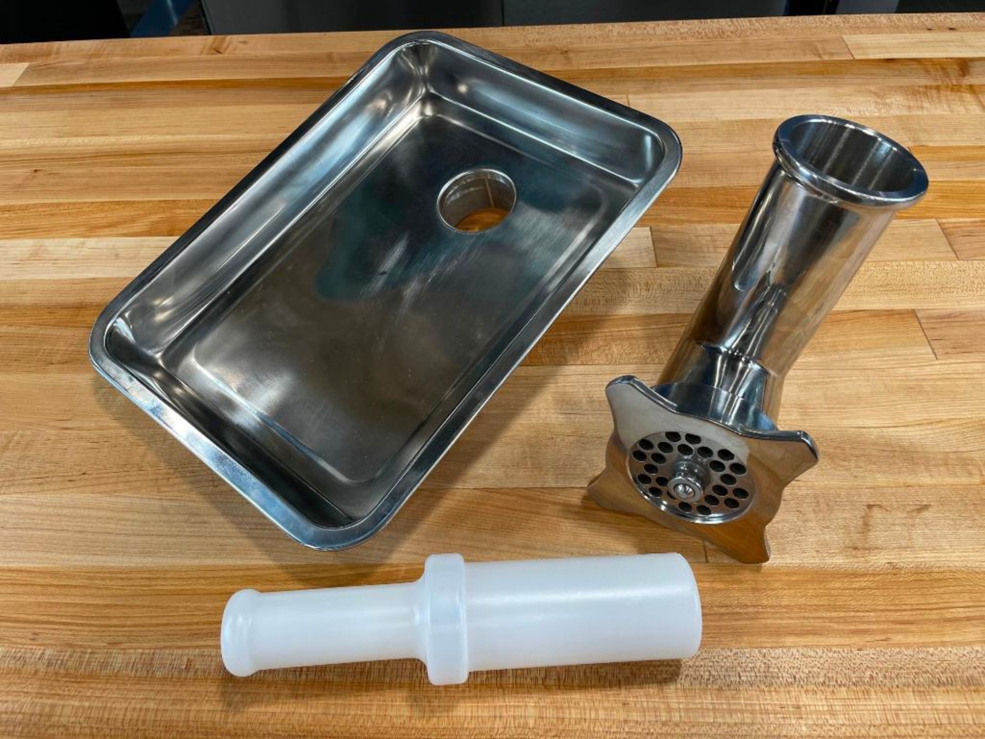ALL STAINLESS #12 MEAT GRINDER ATTACHMENT FOR MIXERS - Image 2 of 5