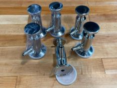 STAINLESS TRI-CLAMP SAMPLING PLUGS - LOT OF 6