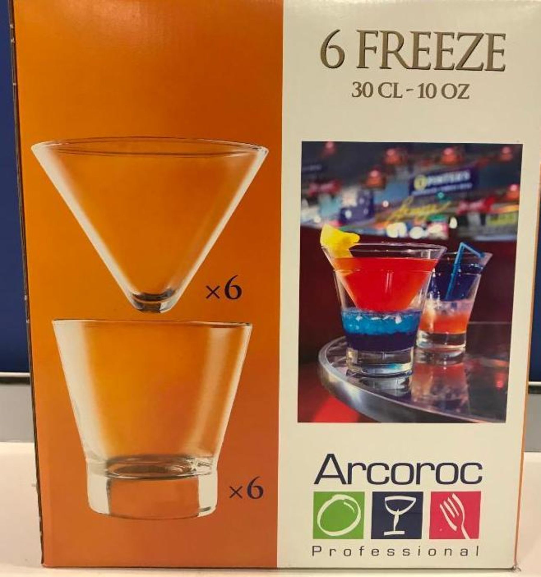 FREEZE COCKTAIL GLASSES, ARCOROC C2773 - BOX OF 6 - NEW - Image 3 of 3