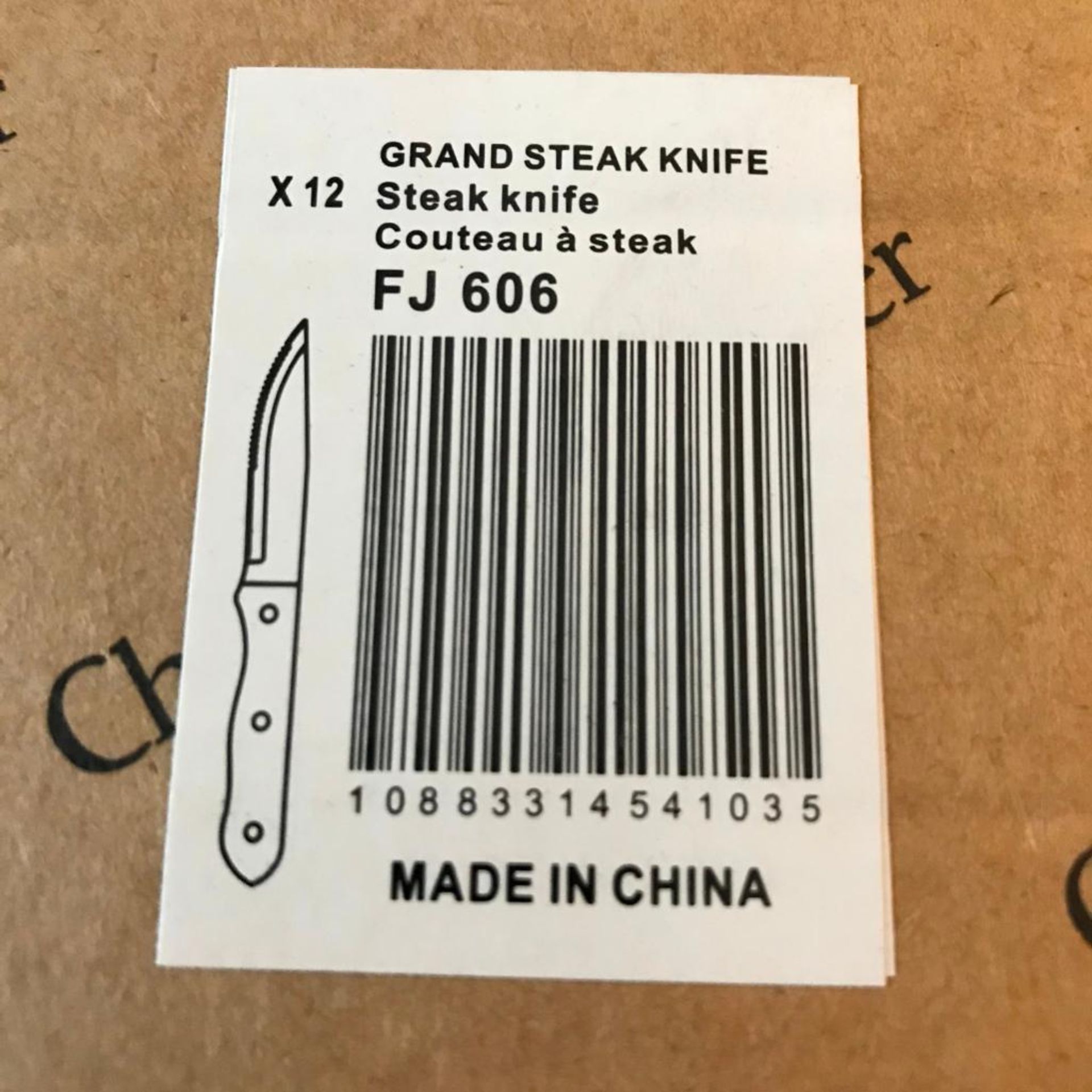 CHEF & SOMMELIER FJ606 GRAND 9" STEAK KNIFE - 12/CASE - NEW - Image 5 of 8