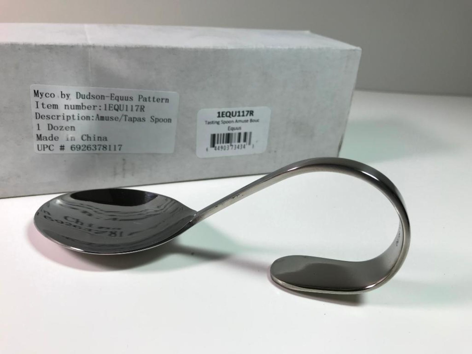 DUDSON EQUUS 5.25" TASTING SPOON - 12/CASE - NEW - Image 4 of 4