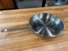 14" HEAVY DUTY COMMERCIAL STAINLESS FRY PAN