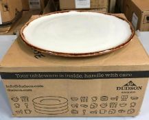 DUDSON HARVEST NATURAL FLAT PLATE 10" - 12/CASE, MADE IN ENGLAND