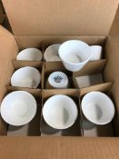DUDSON PRECISION WHITE BOWL 3" - 36/CASE, MADE IN ENGLAND