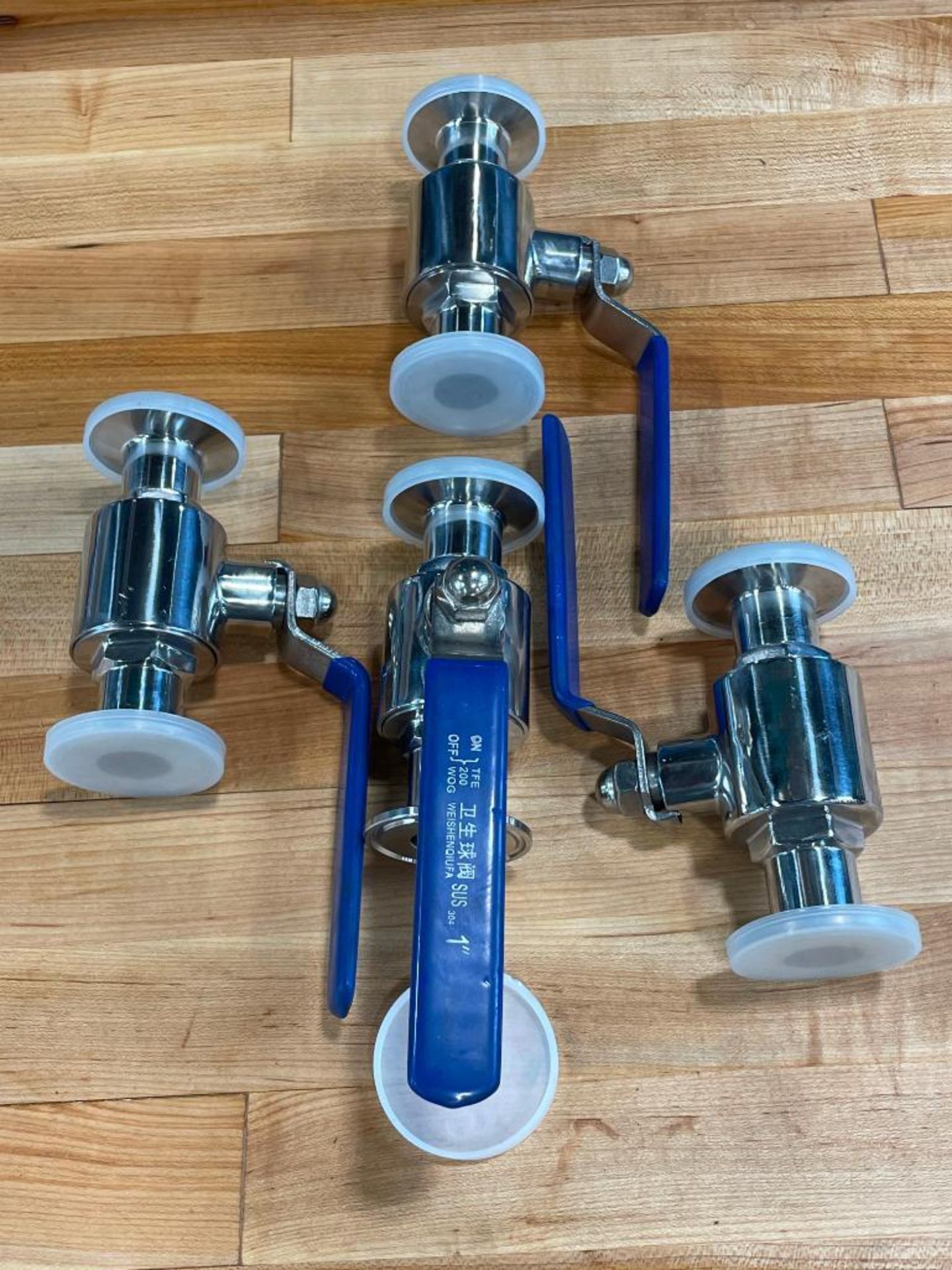 STAINLESS FOOD GRADE BALL VALVES - LOT OF 4 - Image 2 of 2