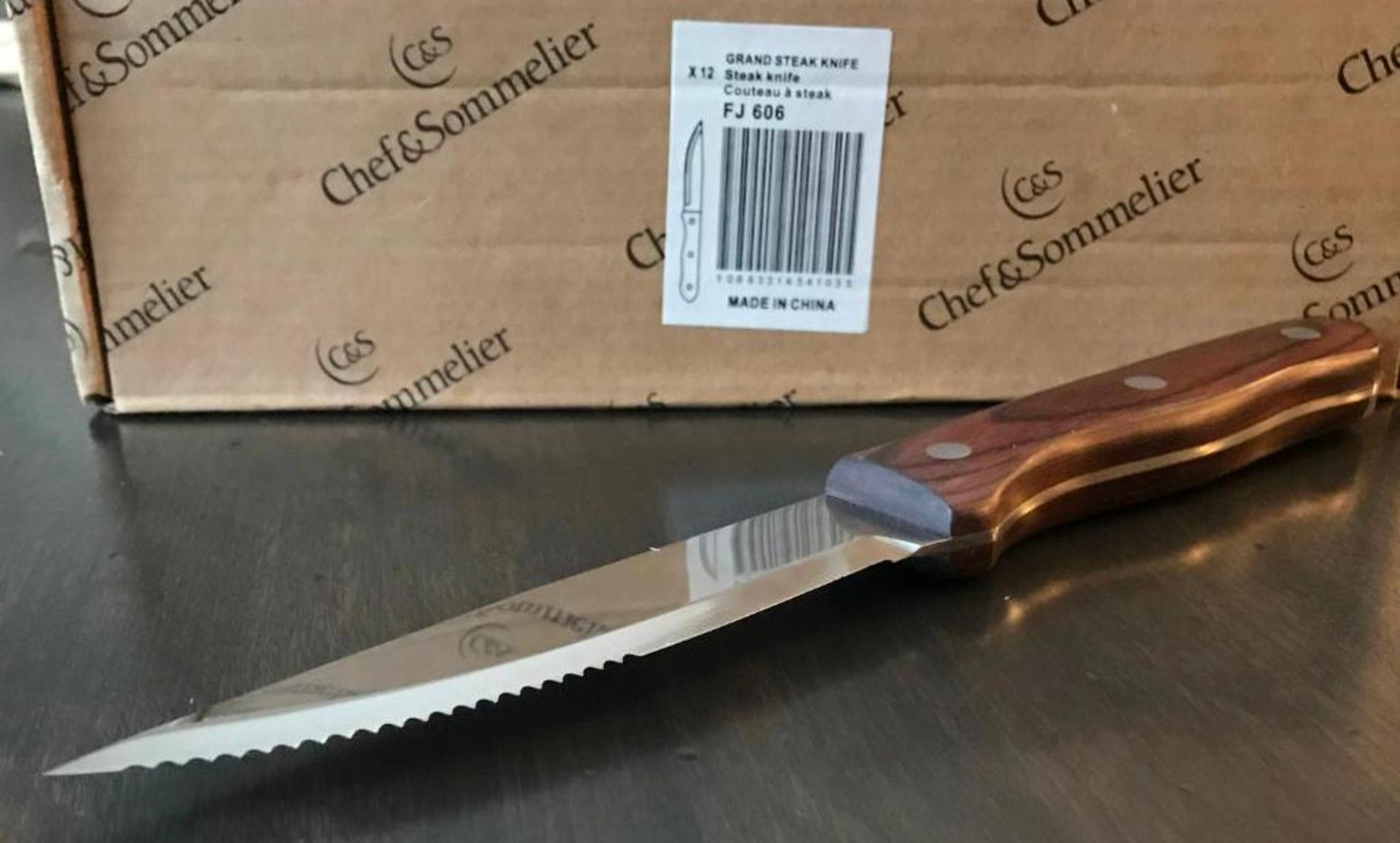 CHEF & SOMMELIER FJ606 GRAND 9" STEAK KNIFE - 12/CASE - NEW - Image 3 of 8