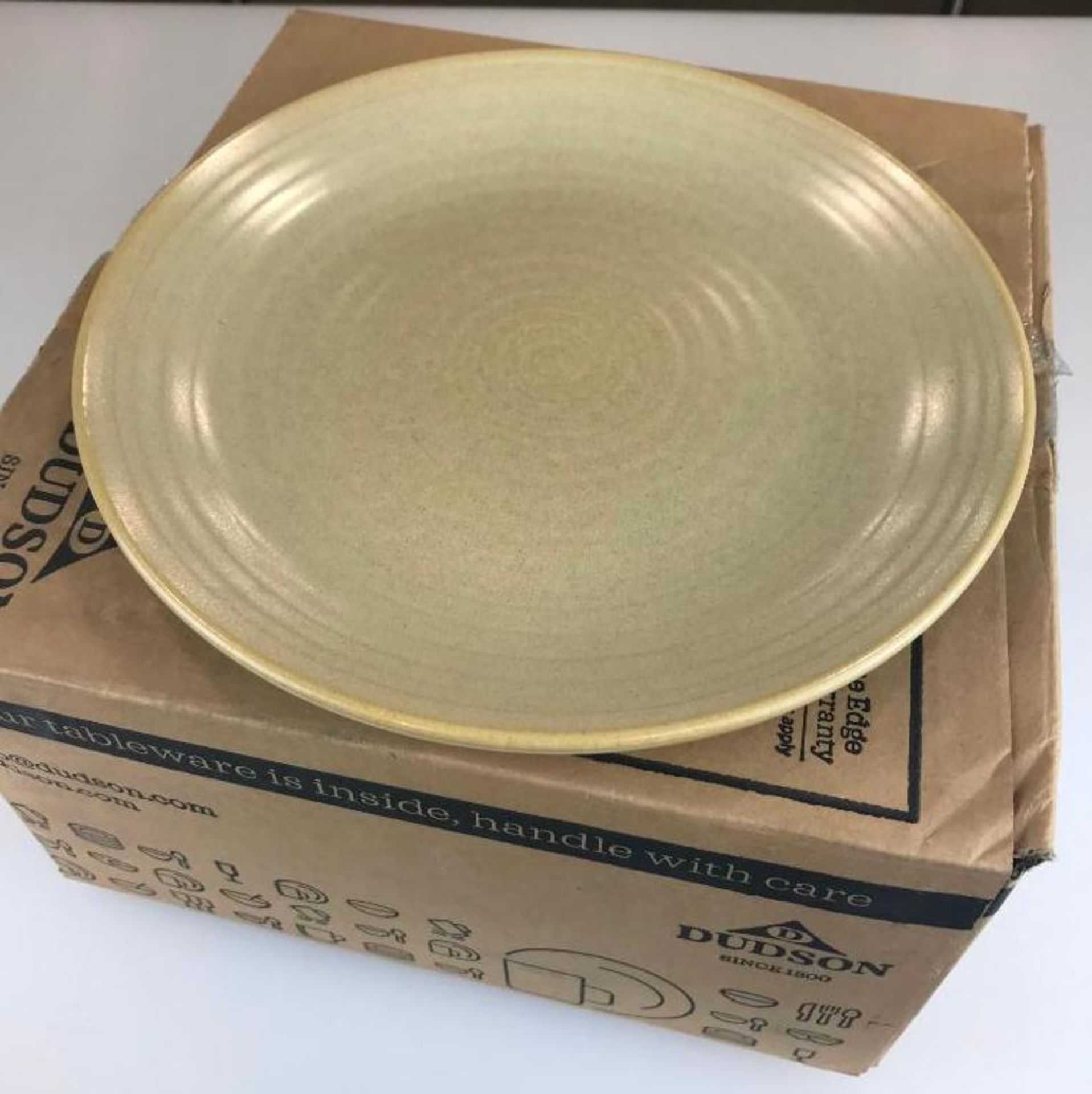 DUDSON EVO SAND COUPE PLATE 9" - 12/CASE, MADE IN ENGLAND