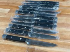 MYCO ELITE HEAVY 10" STEAK KNIVES, DUDSON 1ESK100K - LOT OF 12