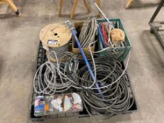 Pallet of Asst. Electrical Cable, Terminal Connectors, etc.