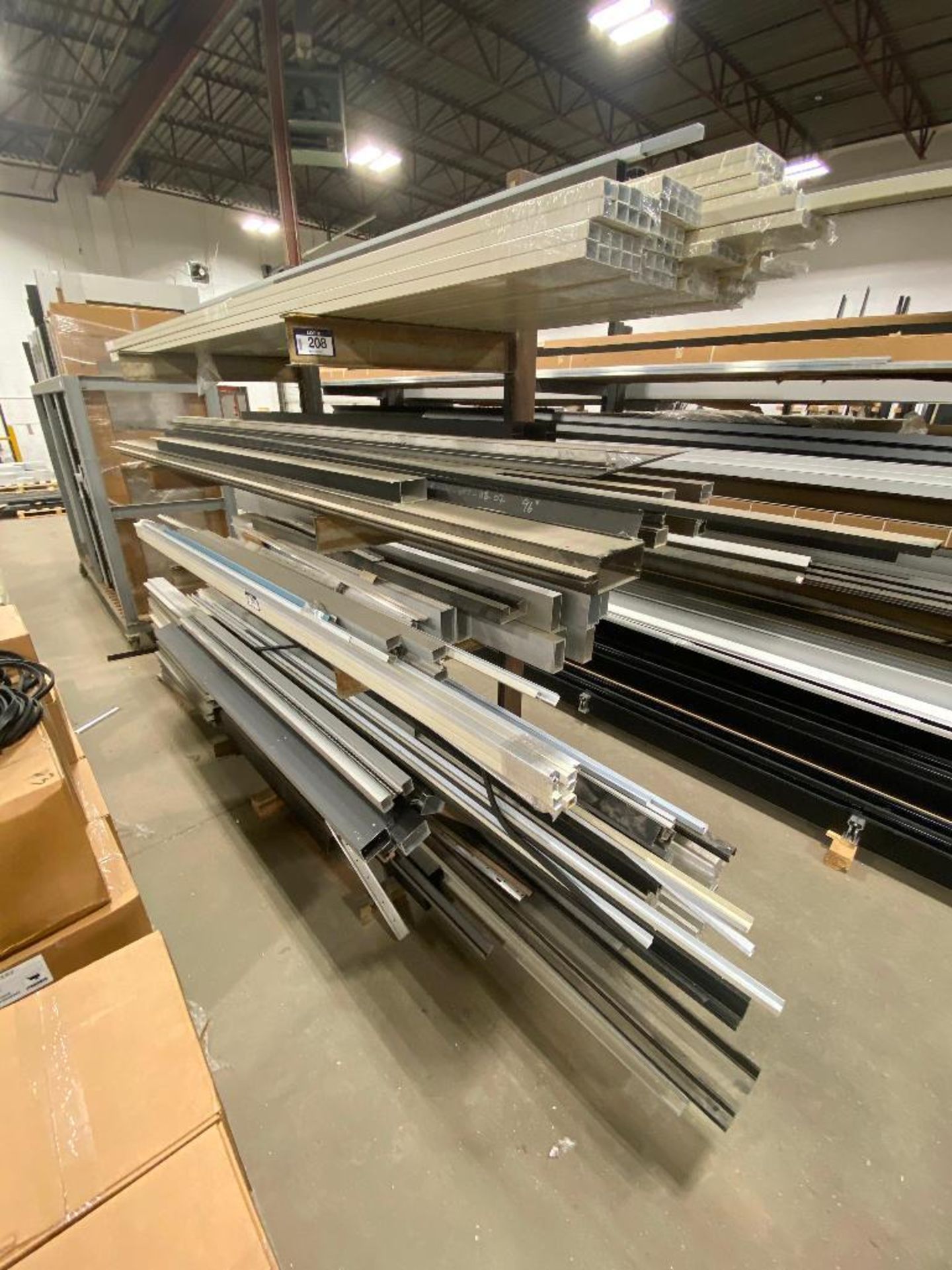 Contents of Cantilever Racking including Asst. Aluminum Tubing, Channel, etc. (Rack Not Included) - Image 2 of 4