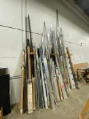 Lot of Asst. Thresholds, Conduit, Aluminum Angle, Aluminum Door Sweeps, Flashing, Continuous Hinges,