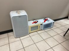 Lot of (2) Microwaves and (1) Portable A/C