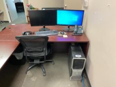 Lot of Dell Desktop Computer w/ Mouse, Keyboard, (2) Monitors, Phone, etc.