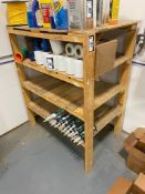 46L" X 32"W X 57"H Wooden Shelving Unit (Contents Not Included)
