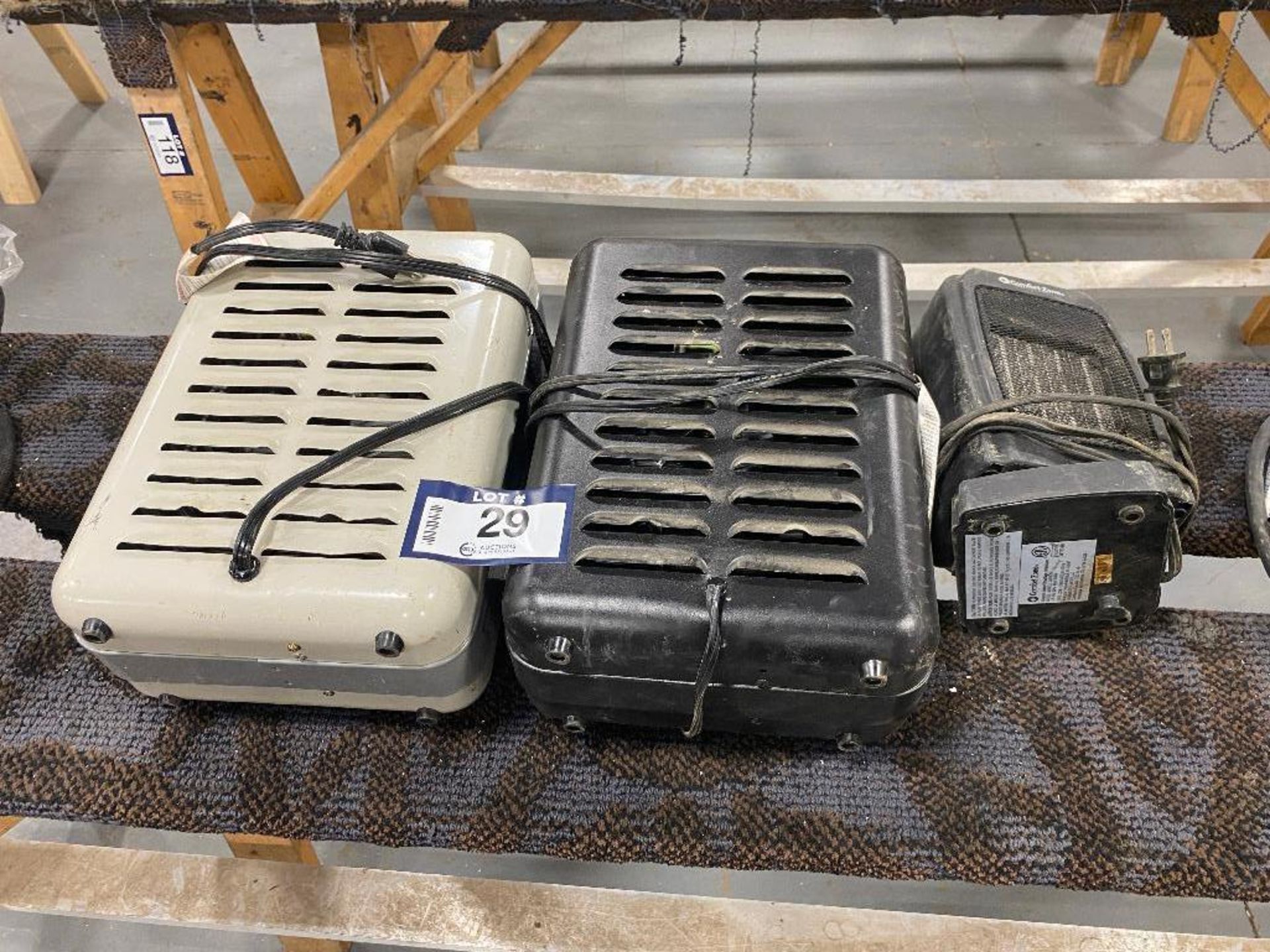 Lot of (3) Asst. Space Heaters