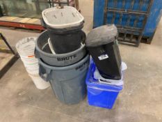 Lot of Asst. Garbage Cans & Pails