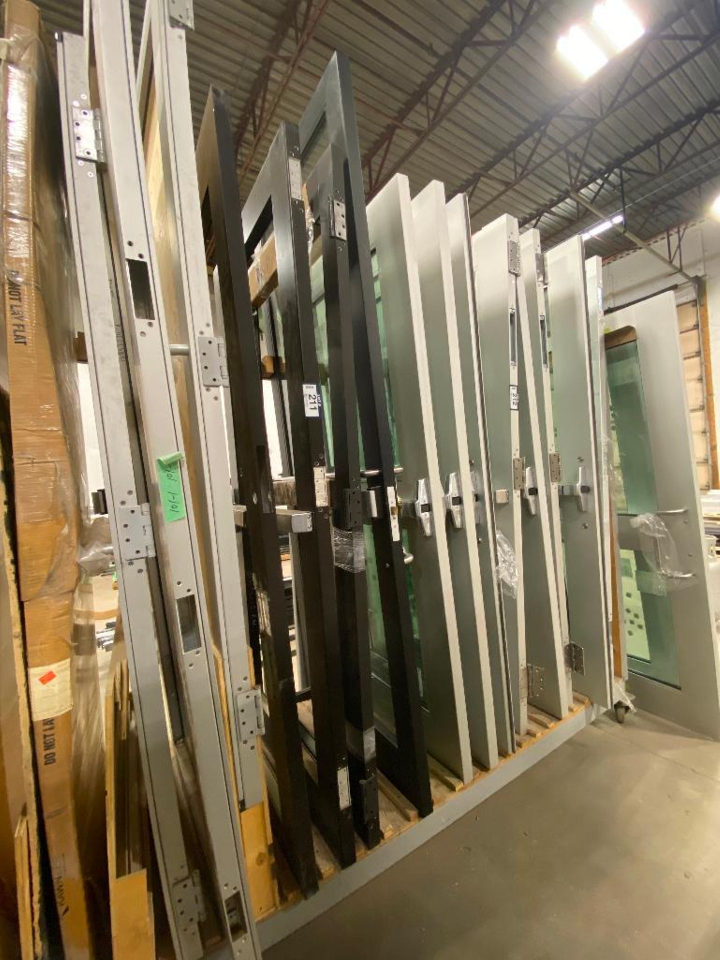 Lot of Approx. (4) Asst. Aluminum Frame Commercial Doors - Image 2 of 2