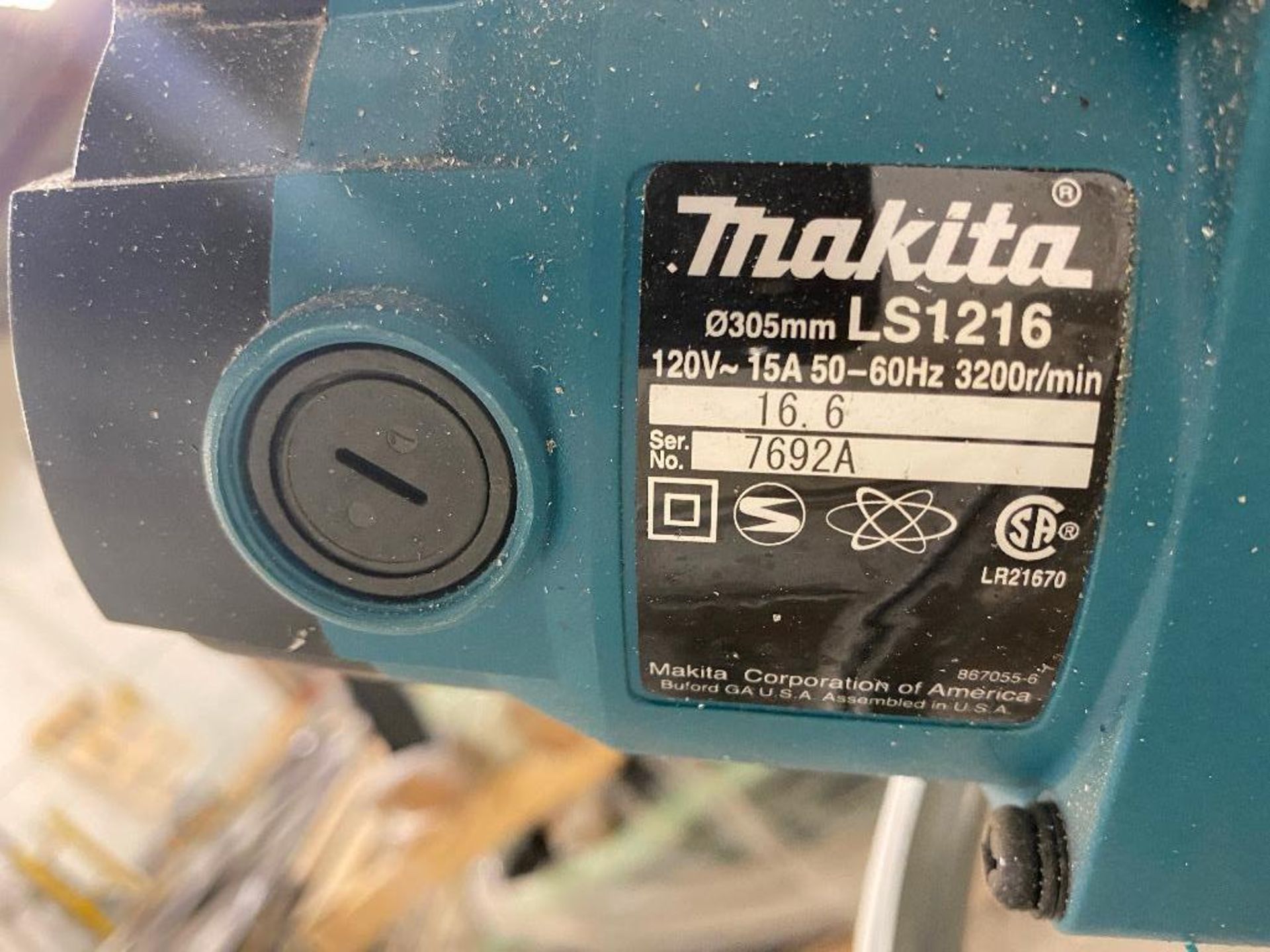 Makita LS1216 12-Inch Dual Sliding Compound Mitre Saw w/ Steel Stand - Image 5 of 5