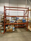 Lot of (1) Section of 108"L X 48"W X 120"H Pallet Racking