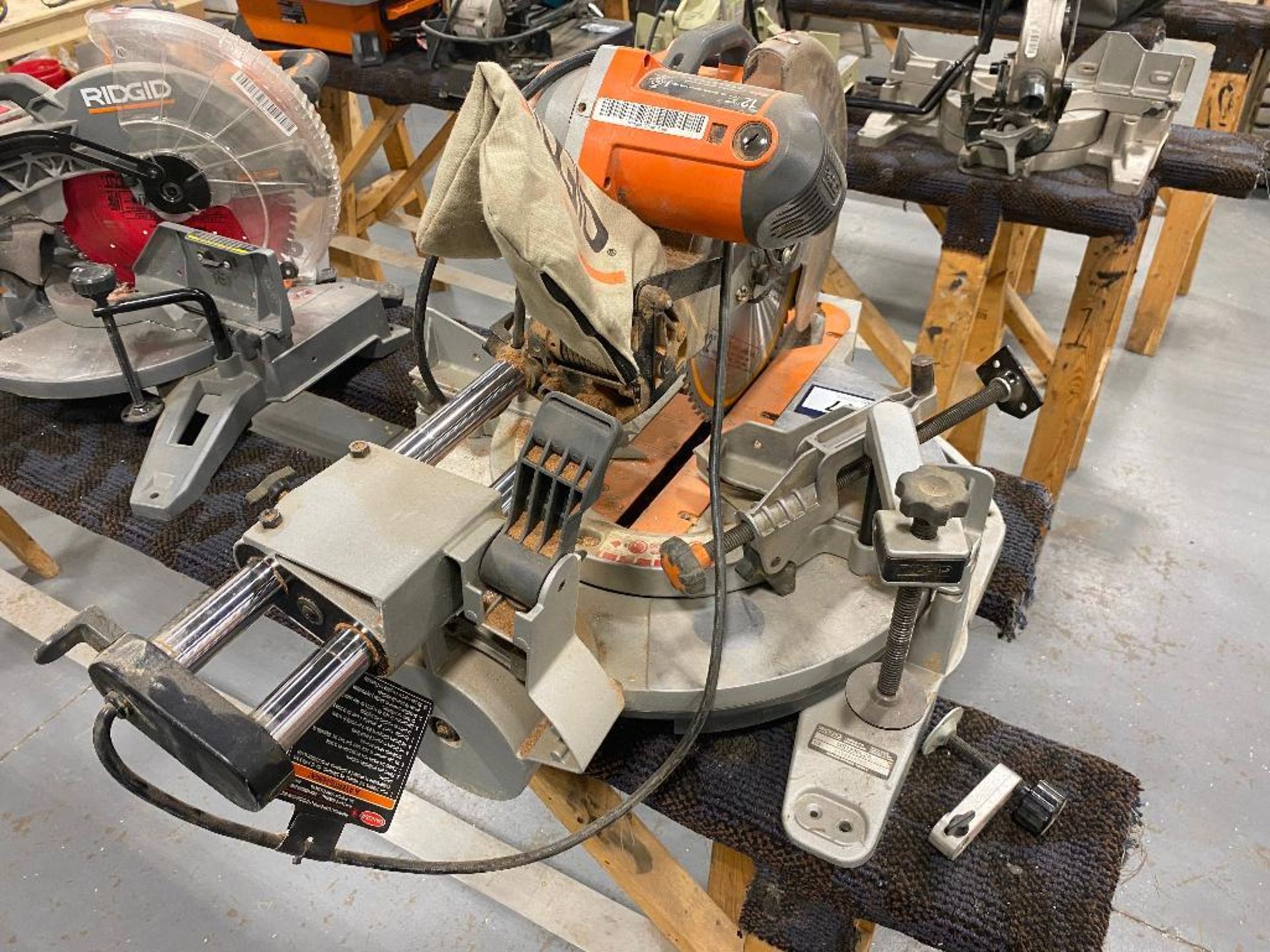 Ridgid MS1290LZA 12-Inch Compound Sliding Miter Saw with Laser - Image 3 of 4