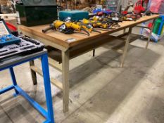 120" X 36" Steel Shop Table w/ Undershelf Storage