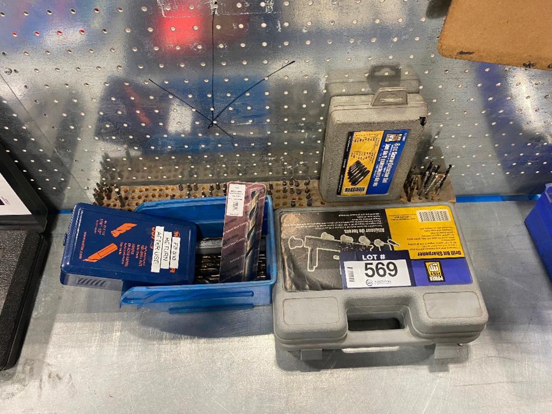 Lot of Asst. Drill Bit Sharpener, Screw Extractor Set, Drill Bits, etc. - Image 2 of 5