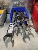 Lot of Asst. Ratchet Wrenches, Combination Wrenches and Sockets