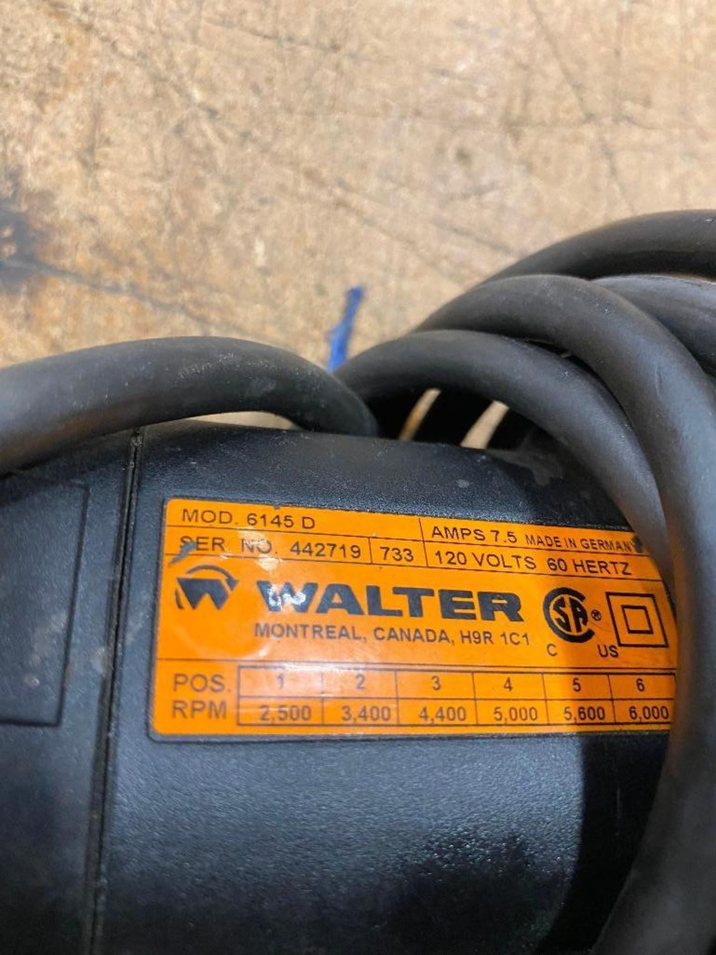 Walter 6145D Electric Die Grinder - Image 3 of 3