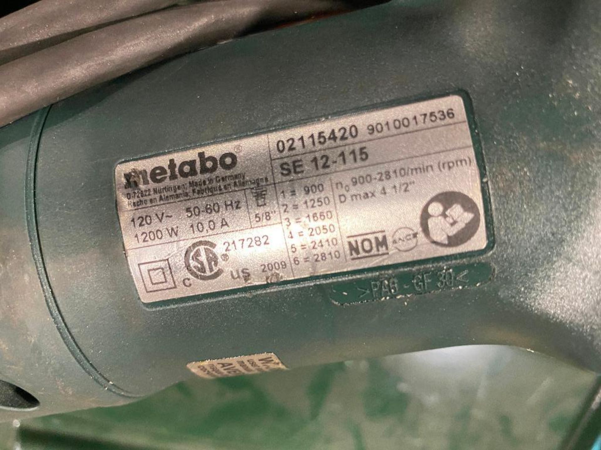 Metabo SE12-115 and Walter Line-Mate Series III 6268C - Image 5 of 6