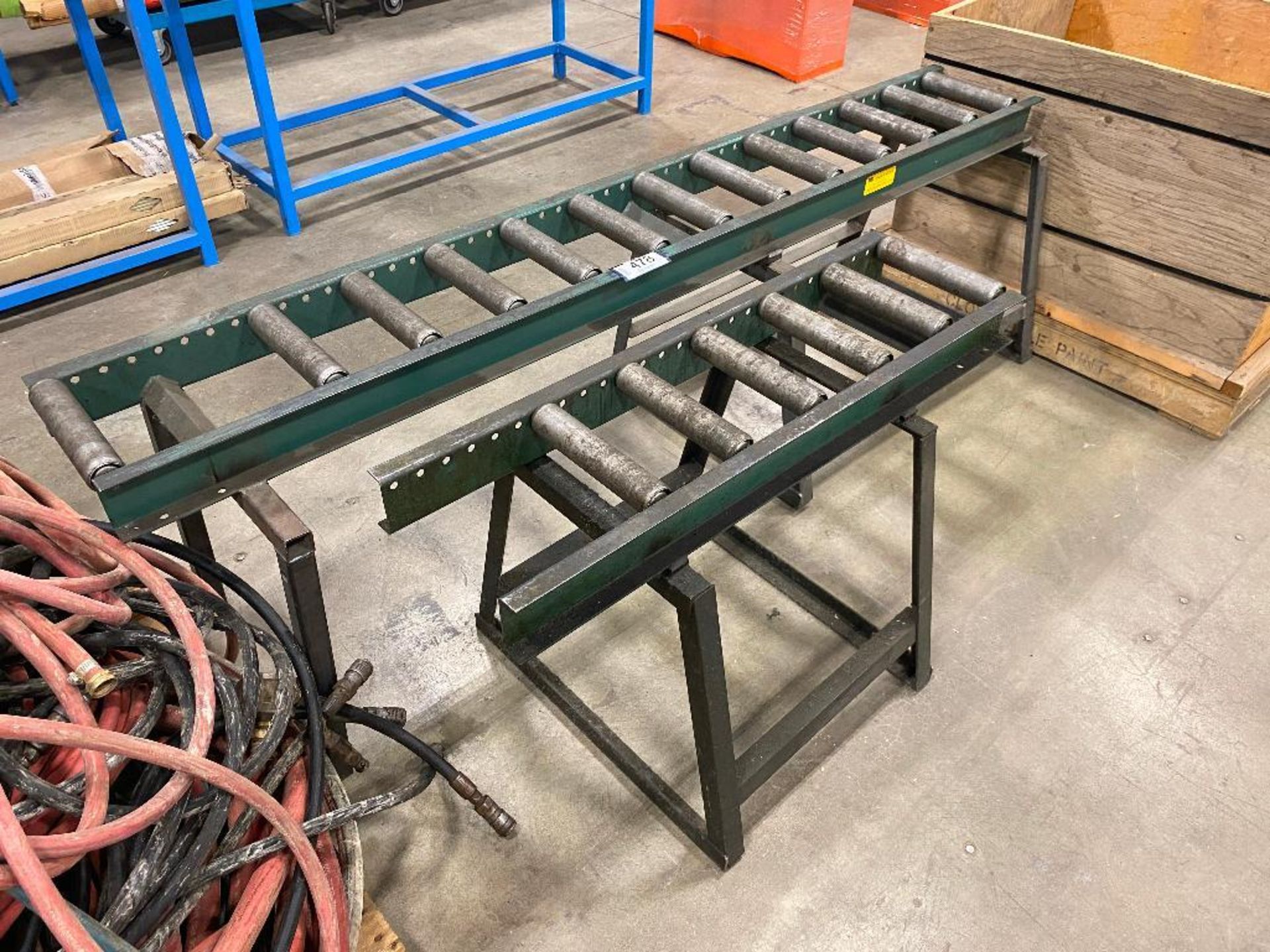 Lot of (2) Asst. 12" Roller Tables - Image 2 of 3