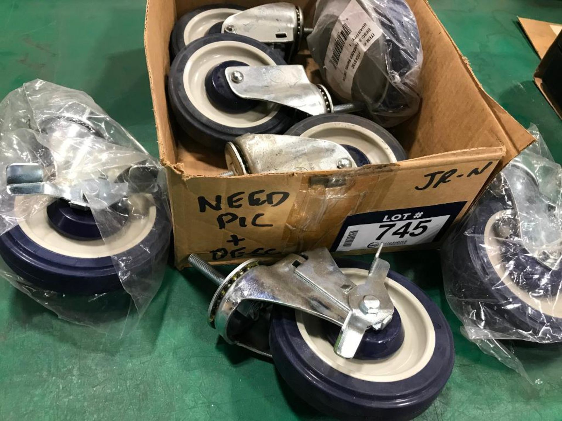 LOT OF (7) SWIVEL CASTERS