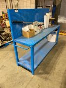 87" X 22" Steel Shop Bench