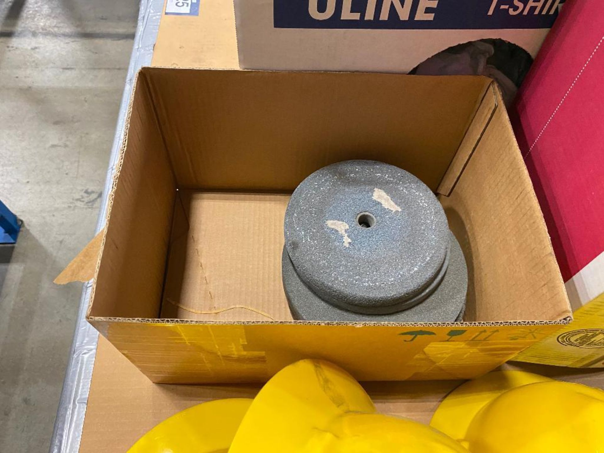 Lot of Shop Rags, Hard Hats, Scotch Brite Pads, Grinding Wheels, etc. - Image 3 of 3