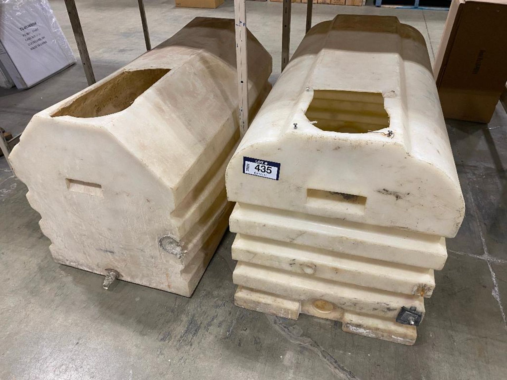 Lot of (2) Asst. Poly Tanks