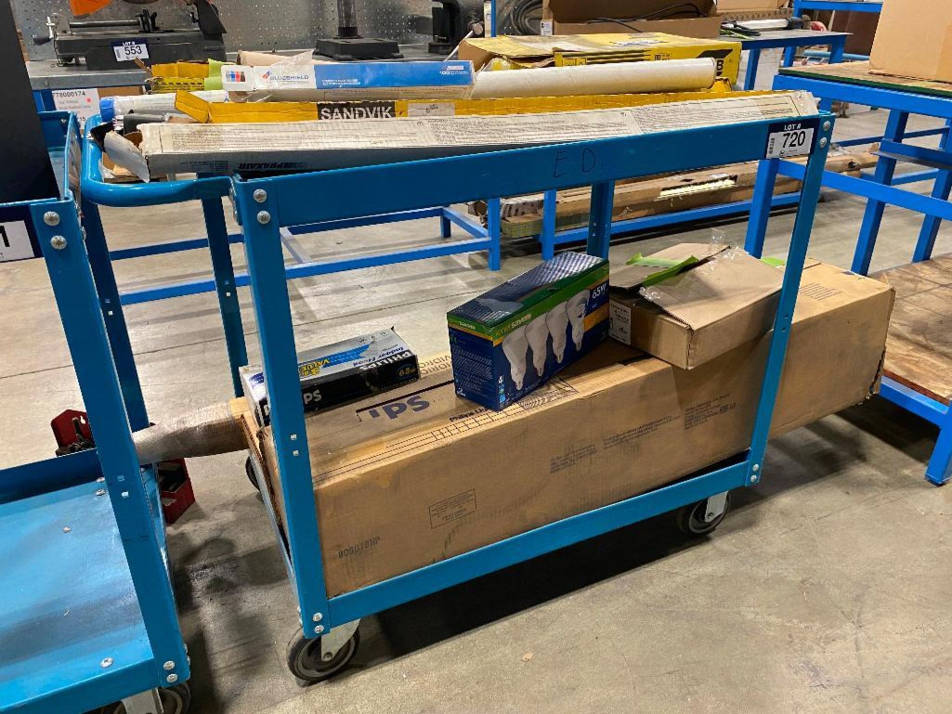 2-Tier 36" Warehouse Shop Cart