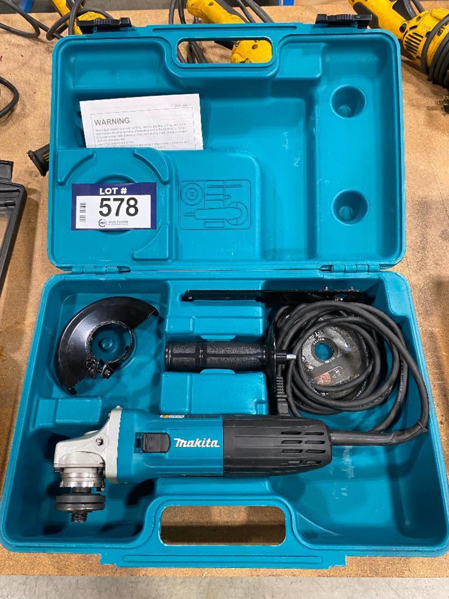 Makita 4.5" Electric Angle Grinder w/ Case