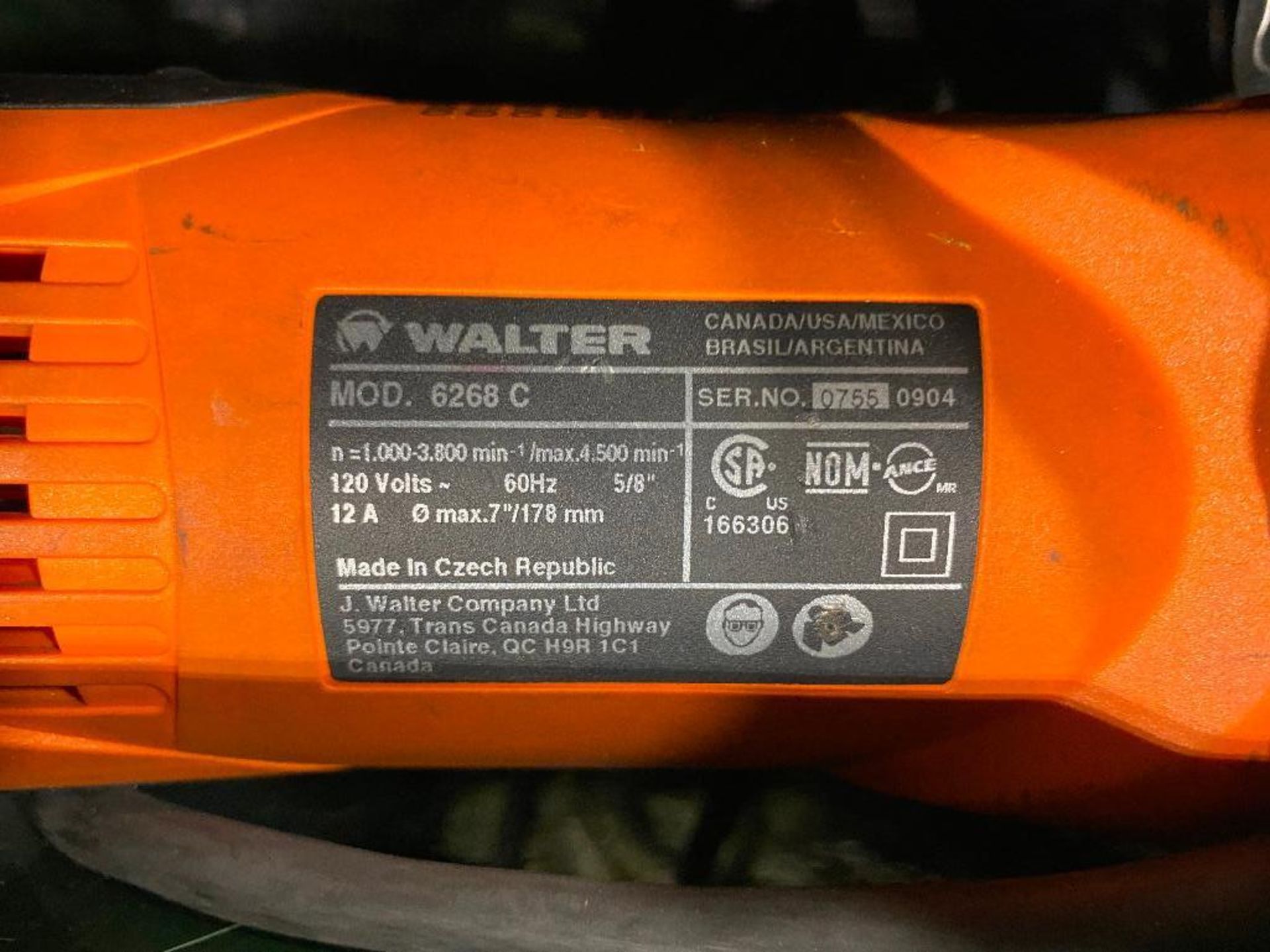 Metabo SE12-115 and Walter Line-Mate Series III 6268C - Image 3 of 6